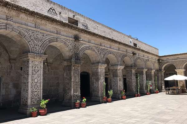 Cloister arches carved in SIllar