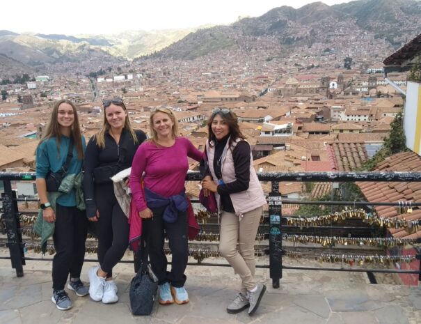 View from San Blas Neigborhood Viewpoint in Cusco City