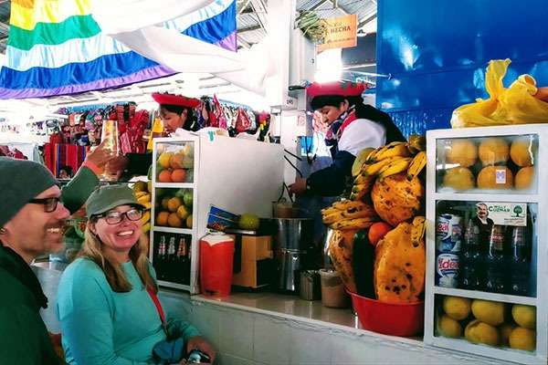 Waiting for a Juice at Cusco's San Pedro Market