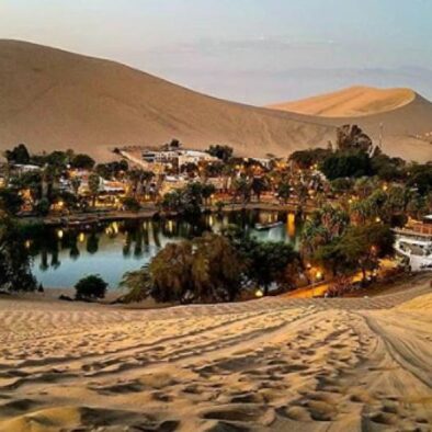 Sea, Dunes, and city in a Private Huacachina Day Tour
